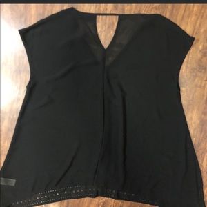 DKNY Sheer black blouse
